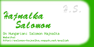 hajnalka salomon business card